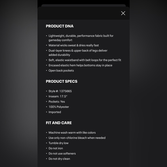 NWT - Under Armour Gray/Gray Black Women’s SOFTBALL PANTS - XS! - Picture 4 of 6